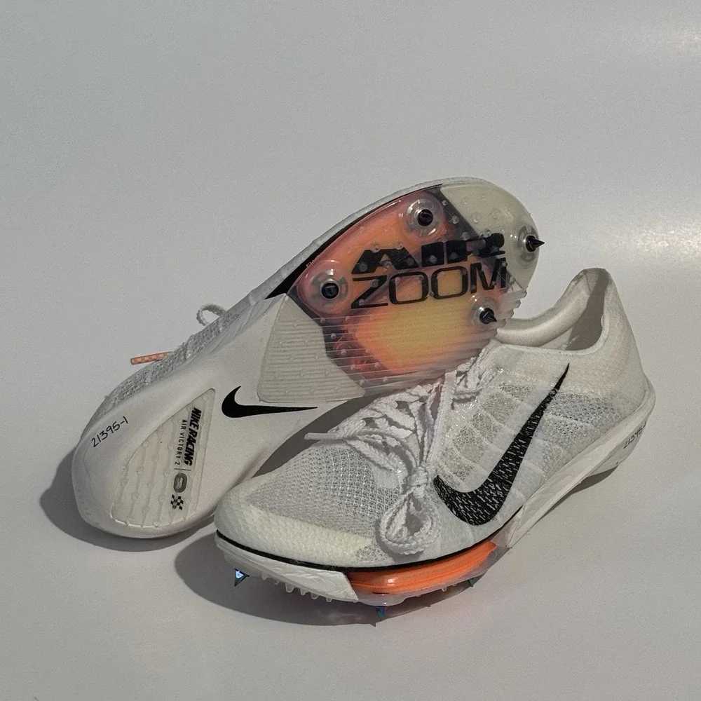 Nike Air Zoom Victory 2 Proto White Orange Black HF7642 Track Mens 5 Womens 6.5